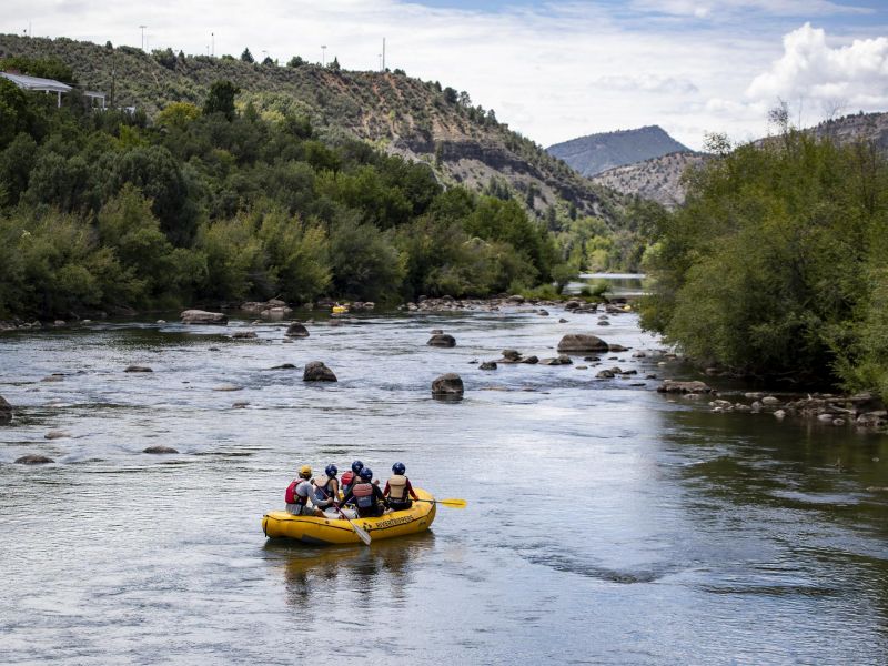 Rafting on the Animas River in Summer