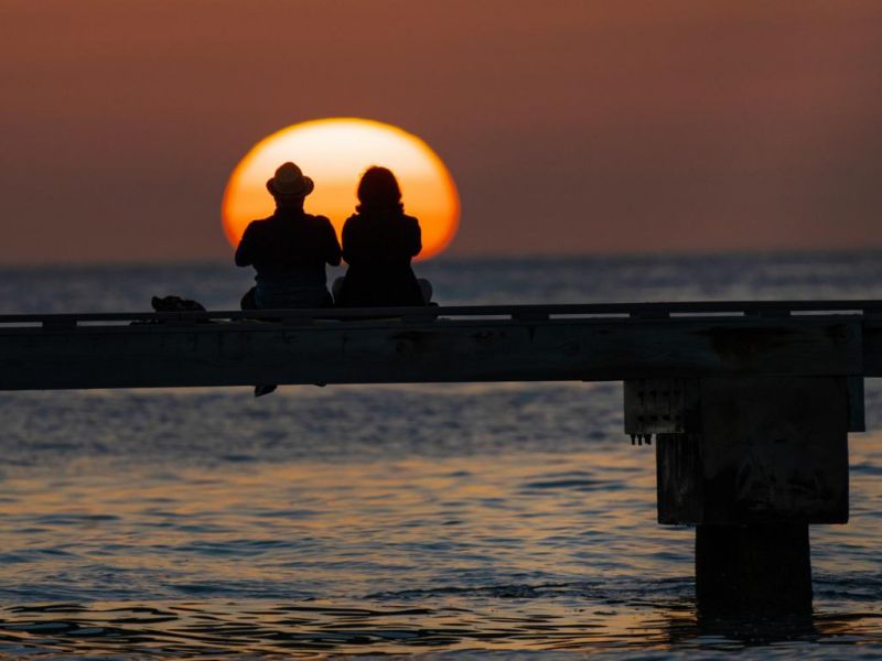 Sunset Silhouettes Key West c by Rob ONeal